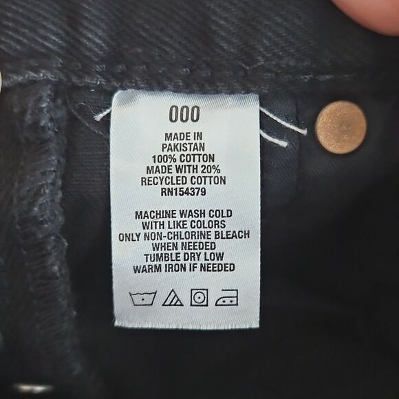 Aeropostale 90s High-Rise Cut-off Black Wash Shorts Size 00 - Picture 9 of 9